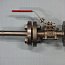 Кран шаровый DN15 PN64 AISI316 фланцевый из нержавеющей стали с переходником