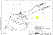 Коленчатая труба KAHL K3120-7055 0050 ROHRBOGEN пресса гранулятора сухого жома KAHL PRESSE 39-1000 в