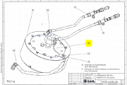 Коленчатая труба KAHL K3120-7055 0050 ROHRBOGEN пресса гранулятора сухого жома KAHL PRESSE 39-1000