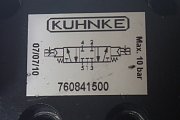 Распределитель KUHNKE 760841500 без катушек соленоидов и соединительных коробок и гаек бывший в упот