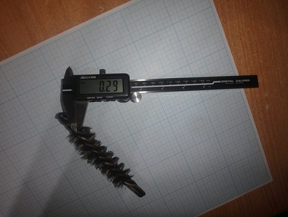 Щетка-ерш стальной Д25х75х120х4.0х0.30мм D25х75х120х4.0х0.30mm диаметр-Ф25мм длина ворса-75мм