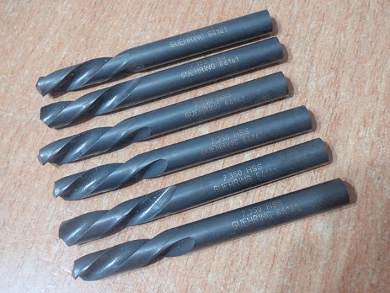 Сверло GUHRING S-SPIRALBOHRER Ф7.350 hSS 64141 Gesamtlange общая длина 74mm Ф7.350mm