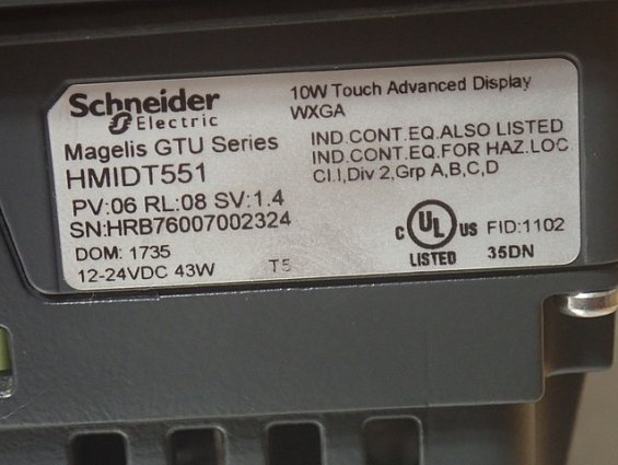 Дисплей Schneider Electric HMIDT551 Magelis GTU Series