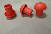 Защита пластиковая Грибок для арматуры диаметром 16-32мм защитный наконечник оранжевого цвета