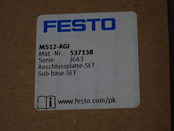Набор монтажных плит FESTO MS12-AGI 537138 G2"
