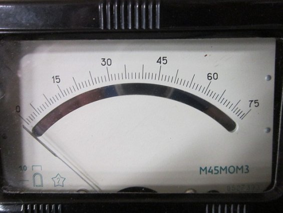 Вольтметр в футляре М45МОМЗ 3-150-450В 3V 150V 450V шкала 75 Кл.т 1,0 125х110х55мм