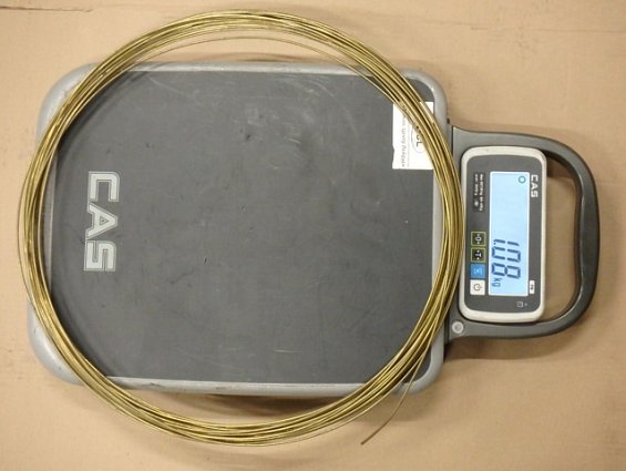 Проволока латунная латунь Л63 прв кр 2.0мм диаметр Ф2мм ГОСТ15527-2004