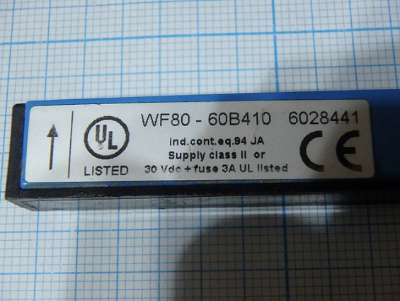 Датчик фотоэлектрический БЫВШИЙ В УПОТРЕБЛЕНИИ Sick WF80-60b410 6028441 вилочный щелевой
