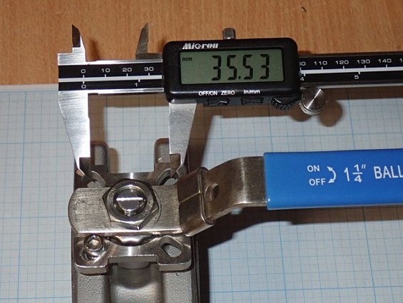 Полнопроходной нержавеющий шаровый кран DN32 PN40 F04 F05 CF8M 2105-07 2110-07