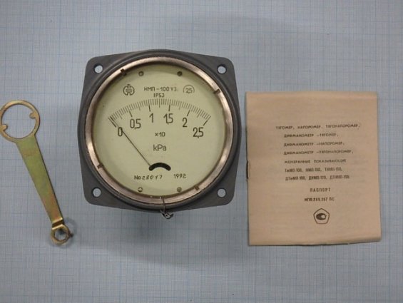 Напоромер НМП-100-25-2.5-У3 0-25kPa IP53 1992г