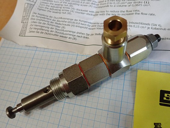 Насосный элемент SkF LUBRICATION GM.ELEM.PPE.D8.RAC.8 GS100.8.8 pumping element for gsjb g