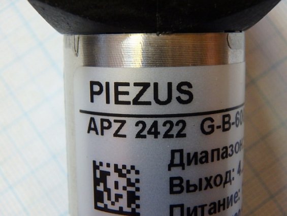 Преобразователь избыточного давления piezus apz-2422-G-b-6001-D-10-A-201-W-00 0...60bar 0.5%