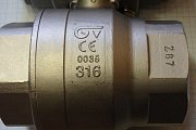Кран GENEBRE 2015-09 DN50 G2" PN63 в сборе с пневмоприводом AIR TORQUE AT101U-D-A