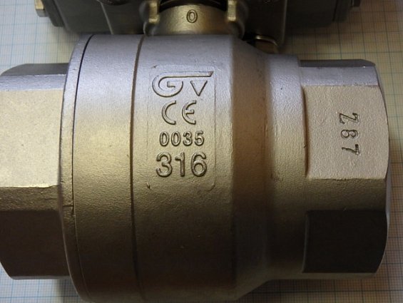 Кран GENEBRE 2015-09 DN50 G2" PN63 в сборе с пневмоприводом AIR TORQUE AT101U-D-A