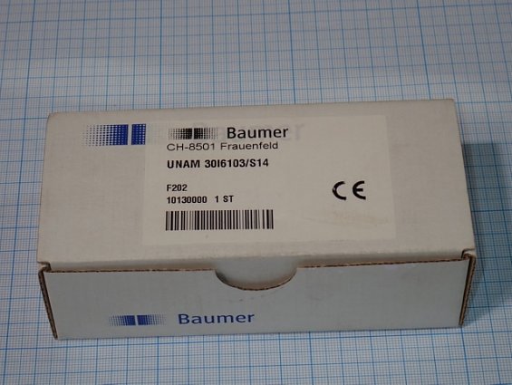 Датчик ультразвуковой Baumer UNAM 30I6103/S14 100...1000mm 4-20mA 0-10V