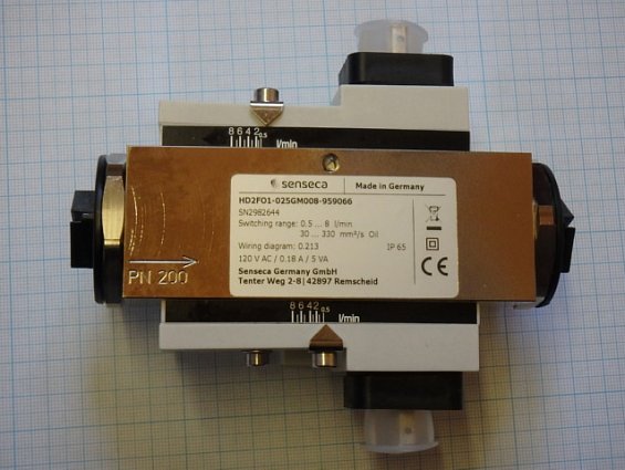 Реле потока HD2FO1-025GM008-959066 GHM-HONSBERG SENSECA 0.5...8 l/min 120VAC 0.18A 5VA Made in Germa