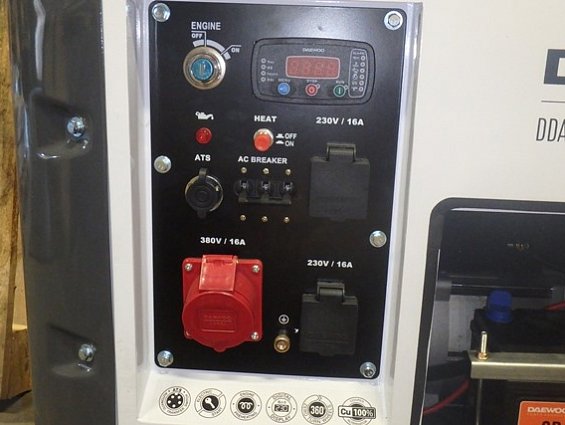 Генератор дизельный DAEWOO DDAE 9000SSE-3 макс. мощность  7.0кВт ном. мощность 6.4кВт