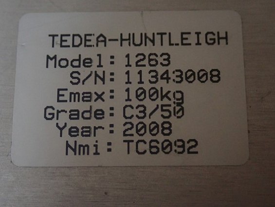 Тензодатчик VISHAY TEDEA-HUNTLEIGH 1263-100kg-C3 БЫВШИЙ В УПОТРЕБЛЕНИИ