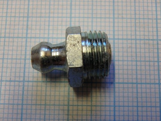Пресс-масленка коническая оцинкованная H1 G1/8" PTF-VZ-SK-SW 11 прямая закаленная
