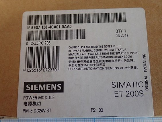 Модуль SIEMENS 6es7 138-4CA01-0AA0
