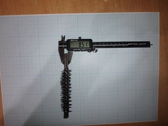 Щетка-ерш стальной Д24х100х160х4.0х0.3мм D24х100х160х4.0х0.3mm диаметр-Ф24мм