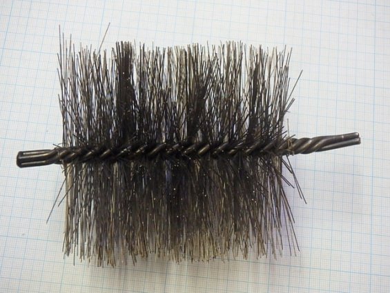 Щетка-ерш стальной Д92х100х160х3.0х0.3мм D92х100х160х3.0х0.3mm диаметр-Ф92мм длина ворса-100мм длина