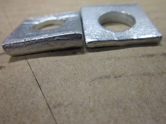 Шайба косая М10 оц zn DIN434 ГОСТ10906 оцинкованная квадратная для швеллеров уклон 8%