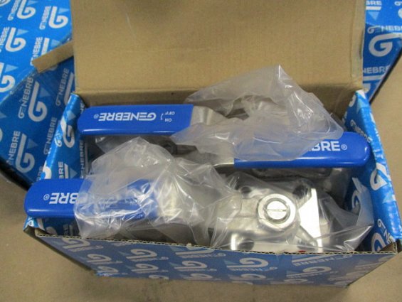 Кран шаровый GENEBRE 2025-05 DN20 G3/4" PN63 AISI316 Tmax=+180С F04-F05 11mm муфтовый