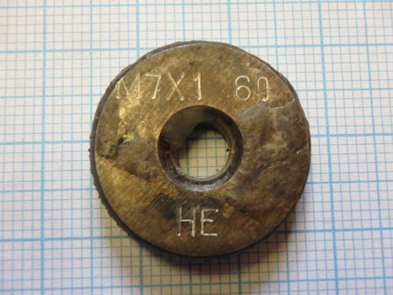 Калибр-кольцо для метрической резьбы М7х1 6g НЕ