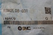 Соединение быстроразъемное угловое SMC KQB2L08-G01 r1/8"-8.0mm угловой штекер фиттинг fittings SMC