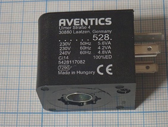 Катушка соленоид AVENTICS 5428117082 230V 50Hz CO1-FORM_A-230AC-5,6VA-30MM