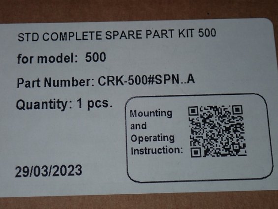 Ремкомплект пневмопривода air torque at501U pt500 501USPK CRK-500#SPN..A complete spare parts kit