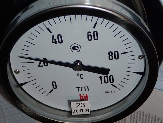 ТЕРМОМЕТР ГАЗОВЫЙ ПОКАЗЫВАЮЩИЙ BD ТГП 100РК/64х8 (0...+100C) кл.т.1,5 G1/2 L=1,5м Ф100мм НЕРЖАВЕЮЩАЯ