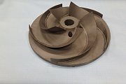 Колесо рабочее impeller насоса pompes-moret mp250-200-400 из кислотостойкой нержавеющей стали