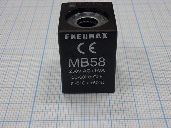 Катушка электромагнитная соленоид mb58 МВ58 230V 220V 50-60hz -5С +50С ПНЕВМАКС PNEUMAX