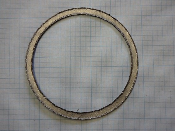 Прокладка фланцевая армированная Графлекс ПАГФ-Г-П1-1.6-00-109х95х2мм давление до 40МПа
