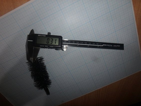 Щетка-ерш стальной Д35х75х120х3.0х0.30мм D35х75х120х3.0х0.30mm диаметр-Ф35мм длина ворса-75мм
