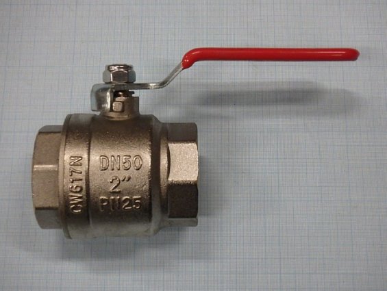 Кран шаровой латунный valtec vt.214.n.09 2" dn50 pn25