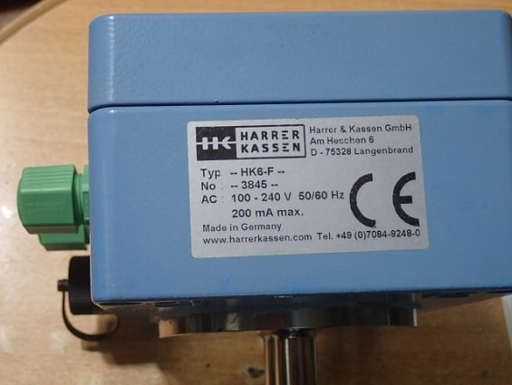 Плотномер HARRER KASSEN HK6-F №3845 БЕЗ ВЫНОСНОГО ТАБЛО ПАСПОРТ 100-240V 50-60Hz 200mA RS232 DN65