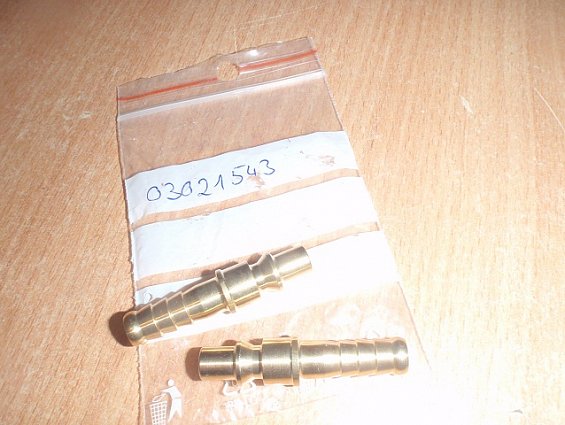 Пневмоштекер mafa соединительный БРС 03021543 48522 Brass-connector 9mms-3/8"-Type14