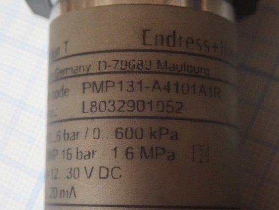 Преобразователь давления Endress+Hauser Cerabar-T PMP131-A4101A1R 0...6bar 0...600kPa