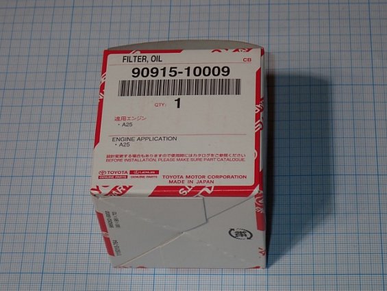 Фильтр масляный TOYOTA OIL FILTER 90915-10009 DENSO 115010-7641 MADE IN JAPAN двигателя M20D