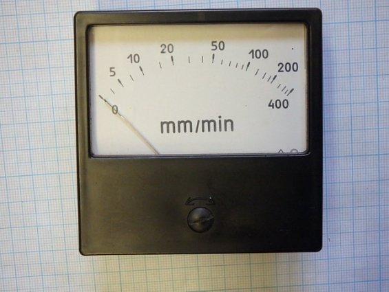 УКАЗАТЕЛЬ СКОРОСТИ М4229У3 0...400mm/min Uном=40V 1988г ТУ-25-04-2147-75 СДЕЛАНО В СССР