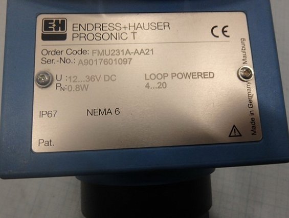 Уровнемер ENDRESS+HAUSER PROSONIC Т FMU231A-AA21 (новая модель FMU30-AAGGABRHF)