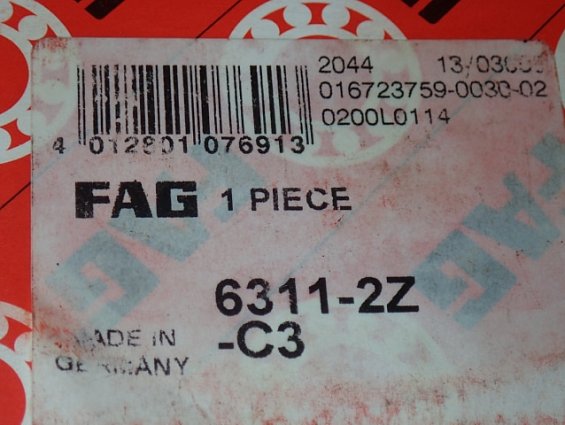 Подшипник FAG 6311-2Z-C3 GERMANY