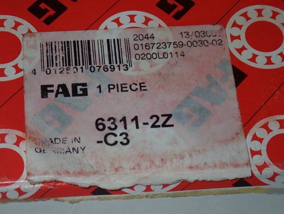 Подшипник FAG 6311-2Z-C3 GERMANY