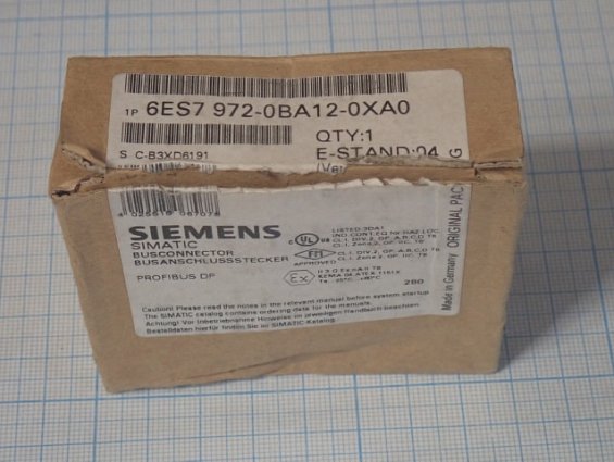 Соединитель SIEMENS 6ES7 972-0BA12-0XA0 оригинальная упаковка вскрыта