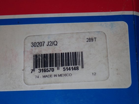 Подшипник SKF 30207 J2/Q 74-MADE IN MEXICO