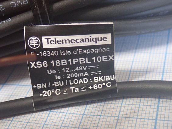 Индуктивный датчик Telemecanique XS618B1PBL10EX
