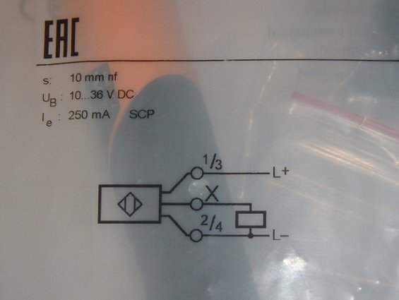 Датчик индуктивный ifm IA5062 IAE3010-BPKG 10...36V DC 250mA 10mm IP65